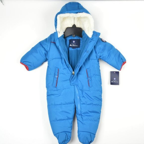 NWT Ben Sherman Newborn Boys Puffer Pram Snowsuit - Picture 6 of 7